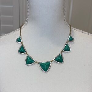 Amrita Singh Evergreen Hinged Collar Necklace with Gold Accents & rhinestones